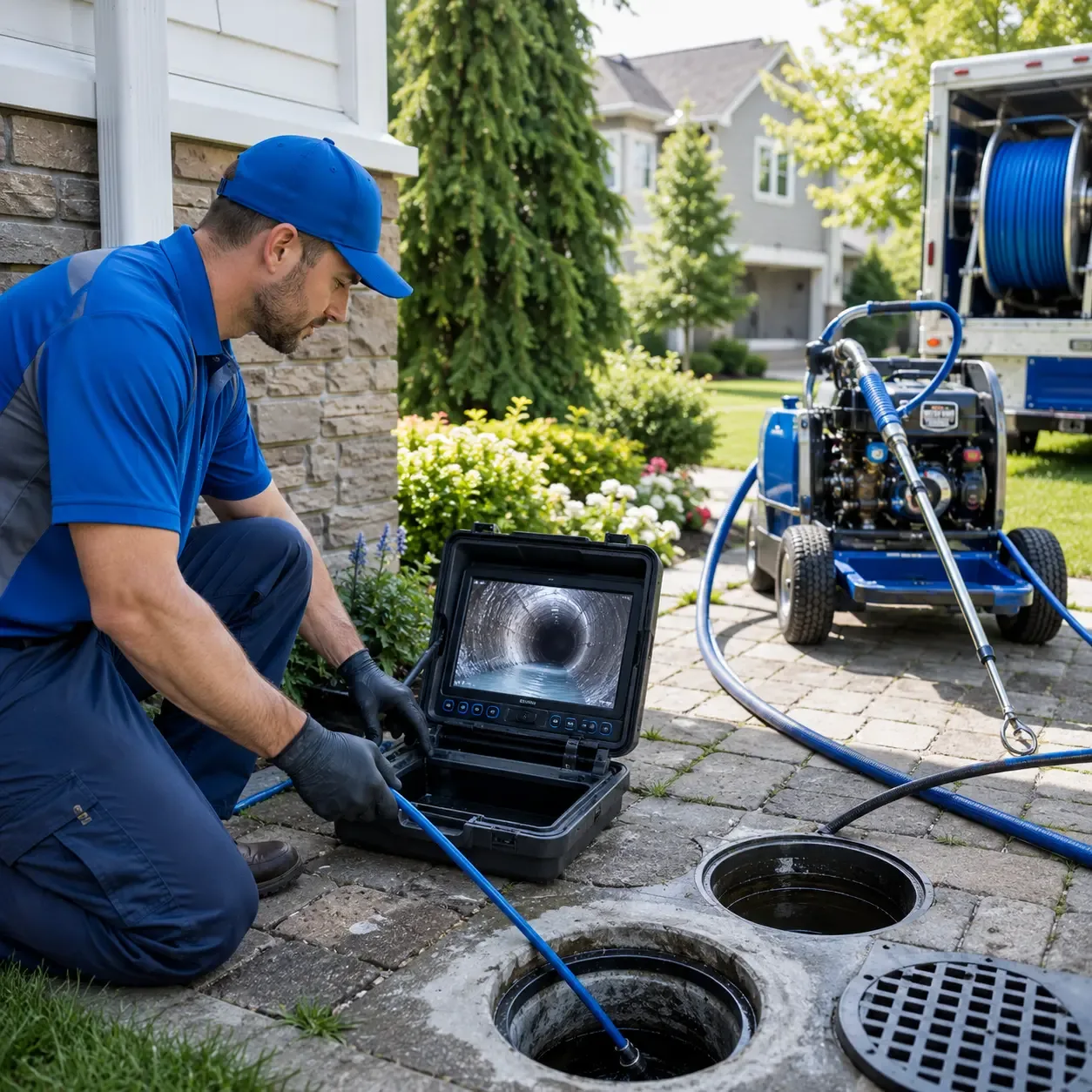 Outdoor drain cleaning professionals serving Waterproof, LA